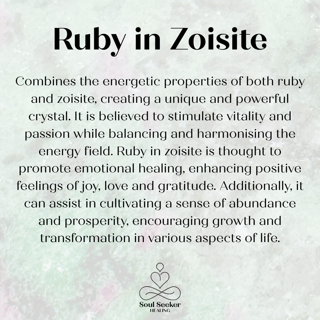 Ruby in zoisite and black lava rock essential oil diffuser bracelet