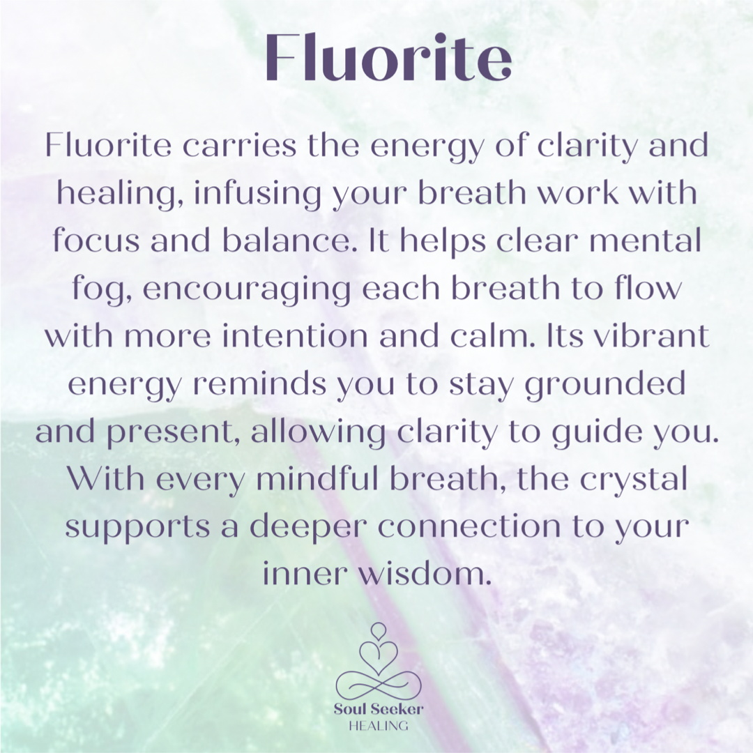 Fluorite 4-7-8 breath work beads