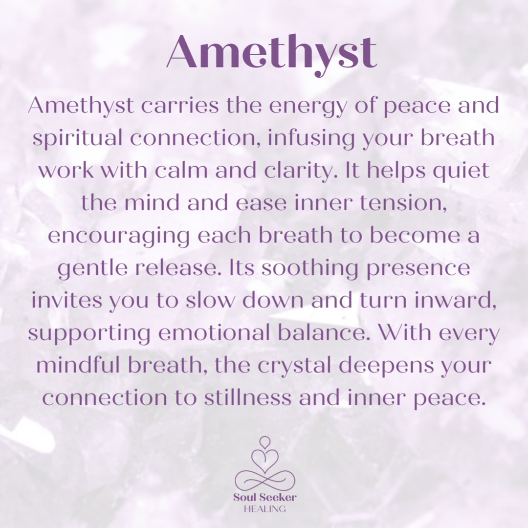 Amethyst 4-7-8 breath work beads