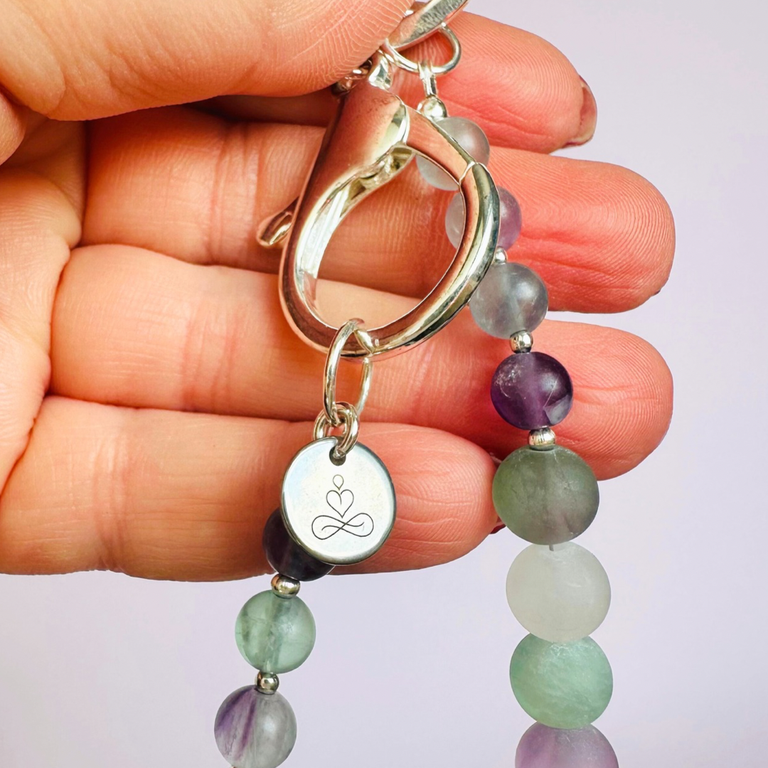 Fluorite 4-7-8 breath work beads