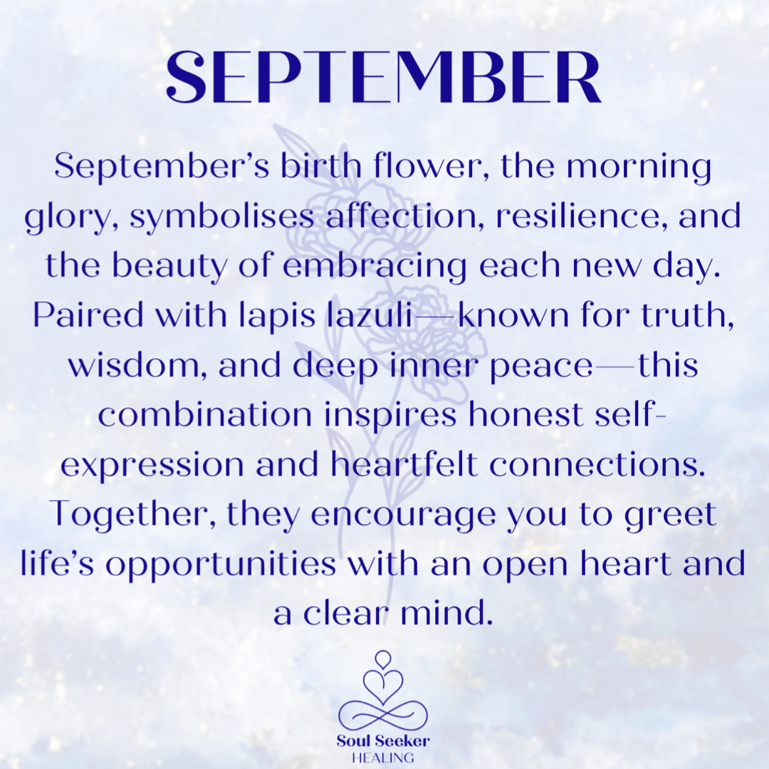 September birth stone sterling silver birth flower bracelet