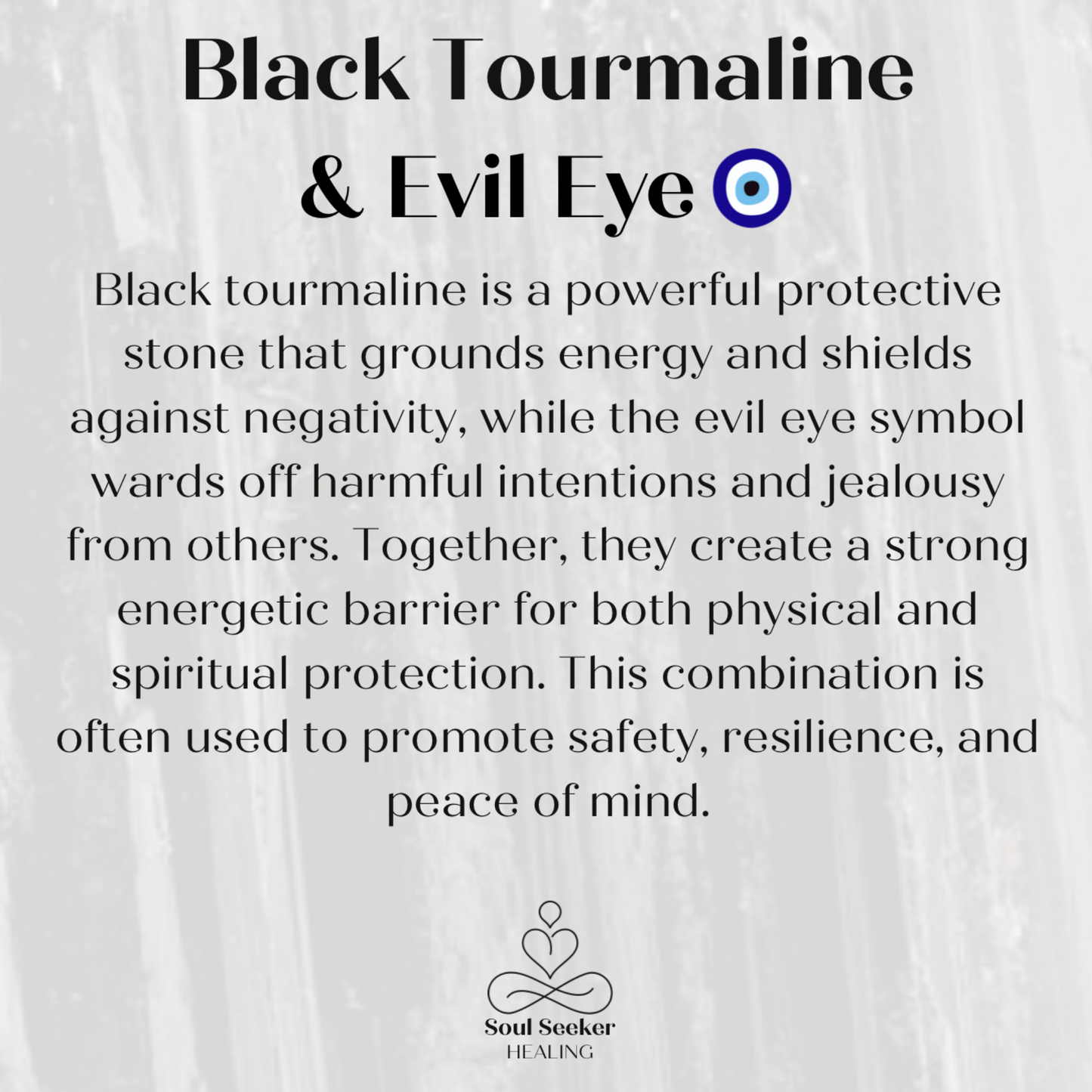 Black tourmaline and evil eye meaning