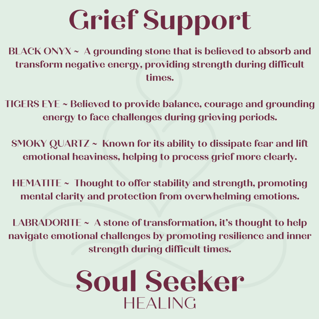 mens crystals for grief