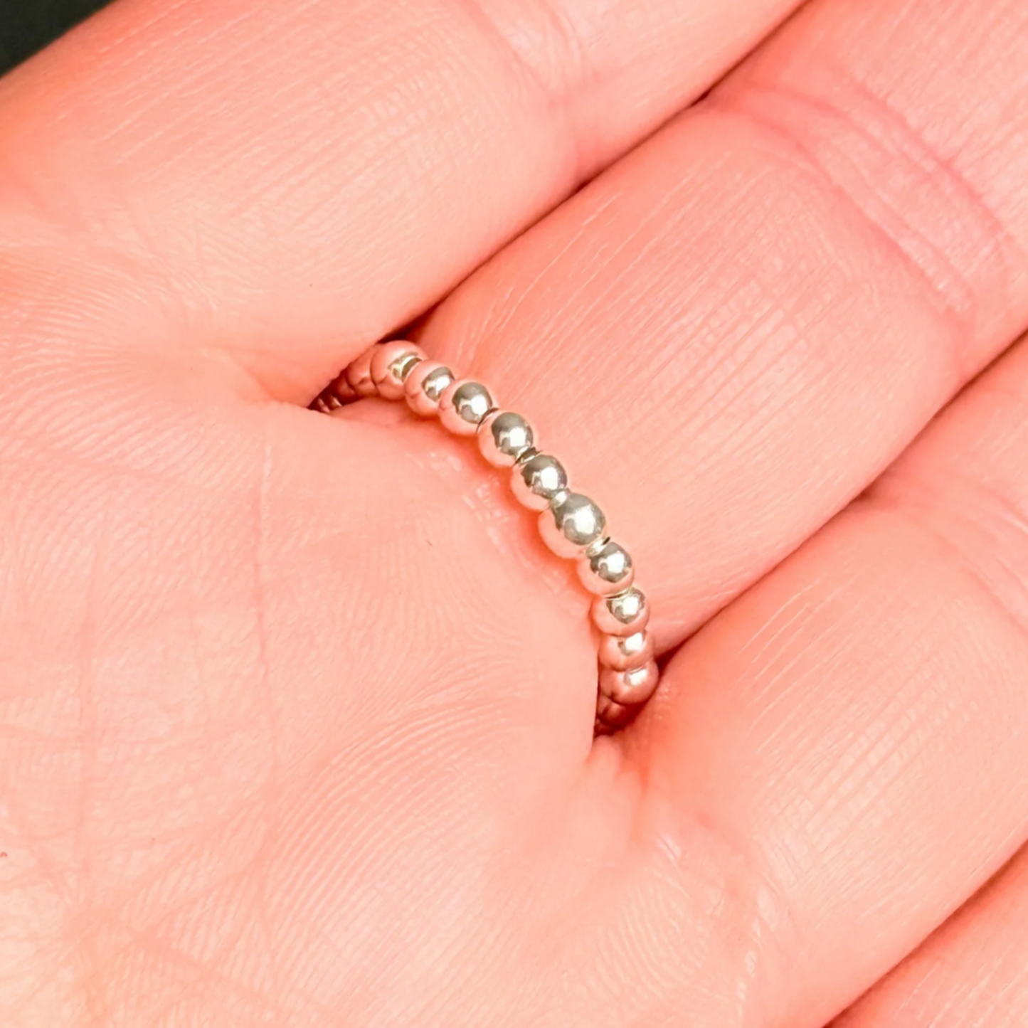 Ombré citrine, sunstone and carnelian sterling silver ring