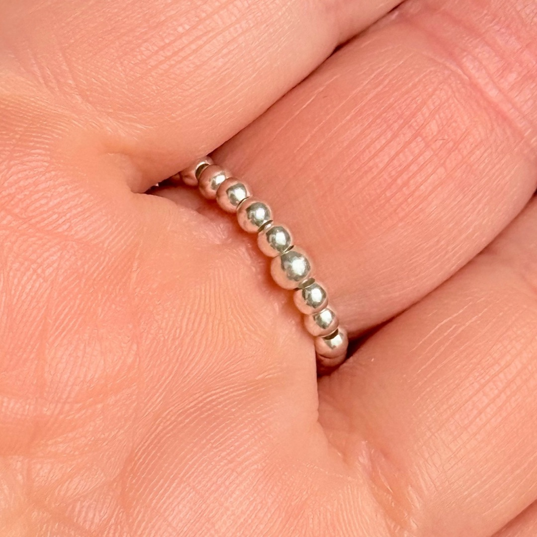 Dainty citrine sterling silver ring