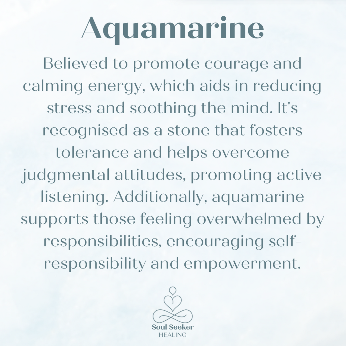 Aquamarine meaning, aquamarine benefits, aquamarine healing properties