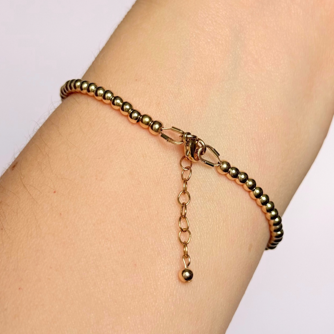 Gold filled tigers eye dainty bracelet