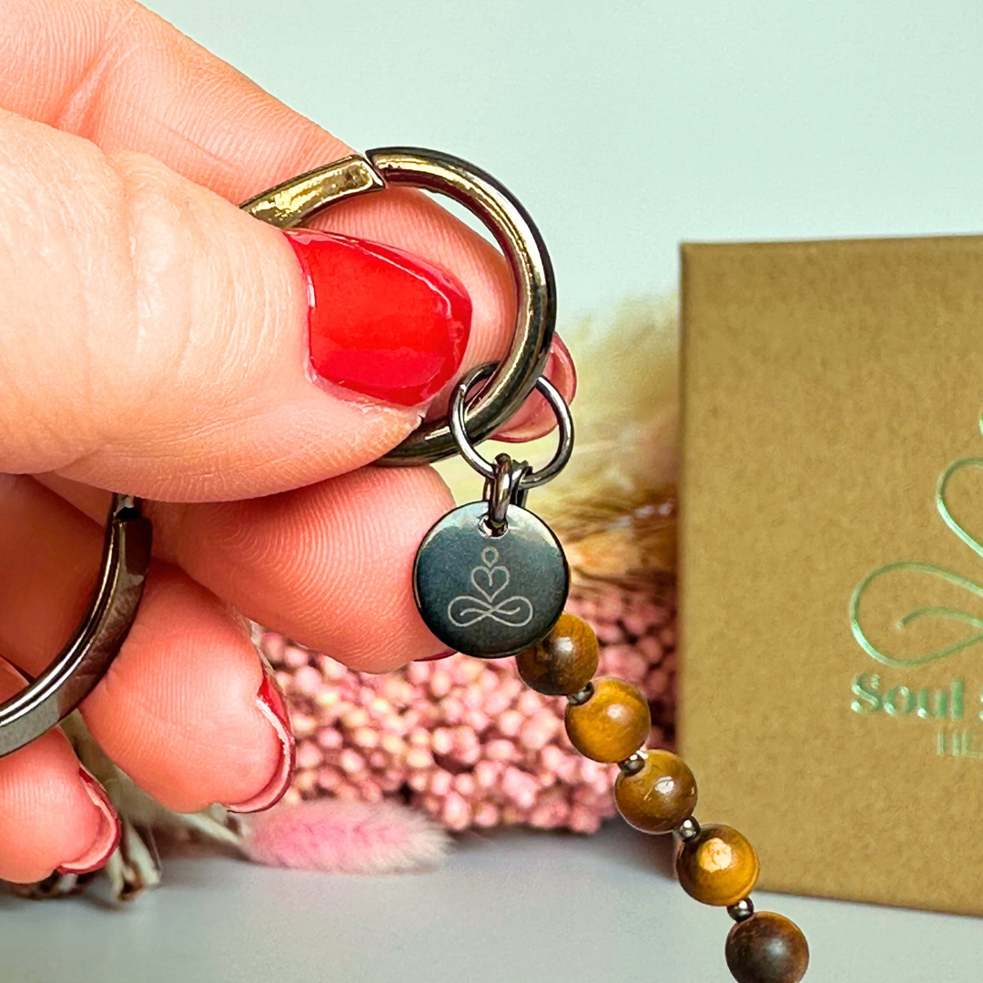 Tigers eye 4-7-8 breath work beads