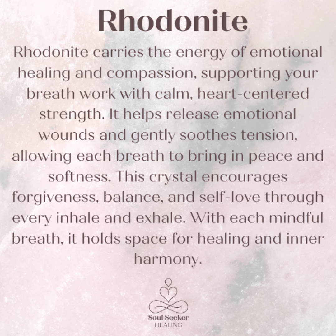 Rhodonite 4-7-8 breath work beads