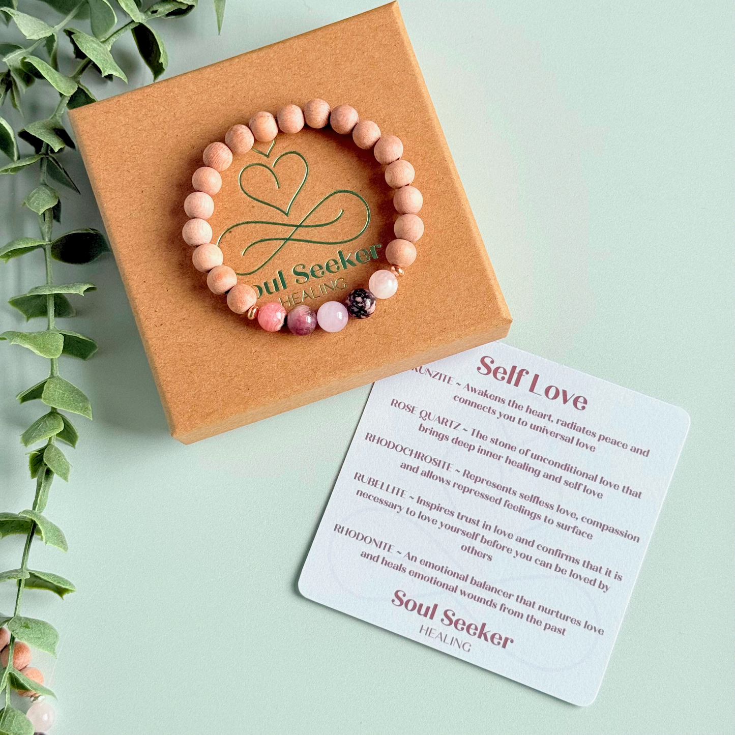 Essential oil diffuser bracelet, self love bracelet, crystal bracelet for self love, aromatherapy bracelet, crystal healing bracelet, rose quartz bracelet, kunzite bracelet, rhodonite bracelet, rhodochrosite bracelet, rubellite bracelet