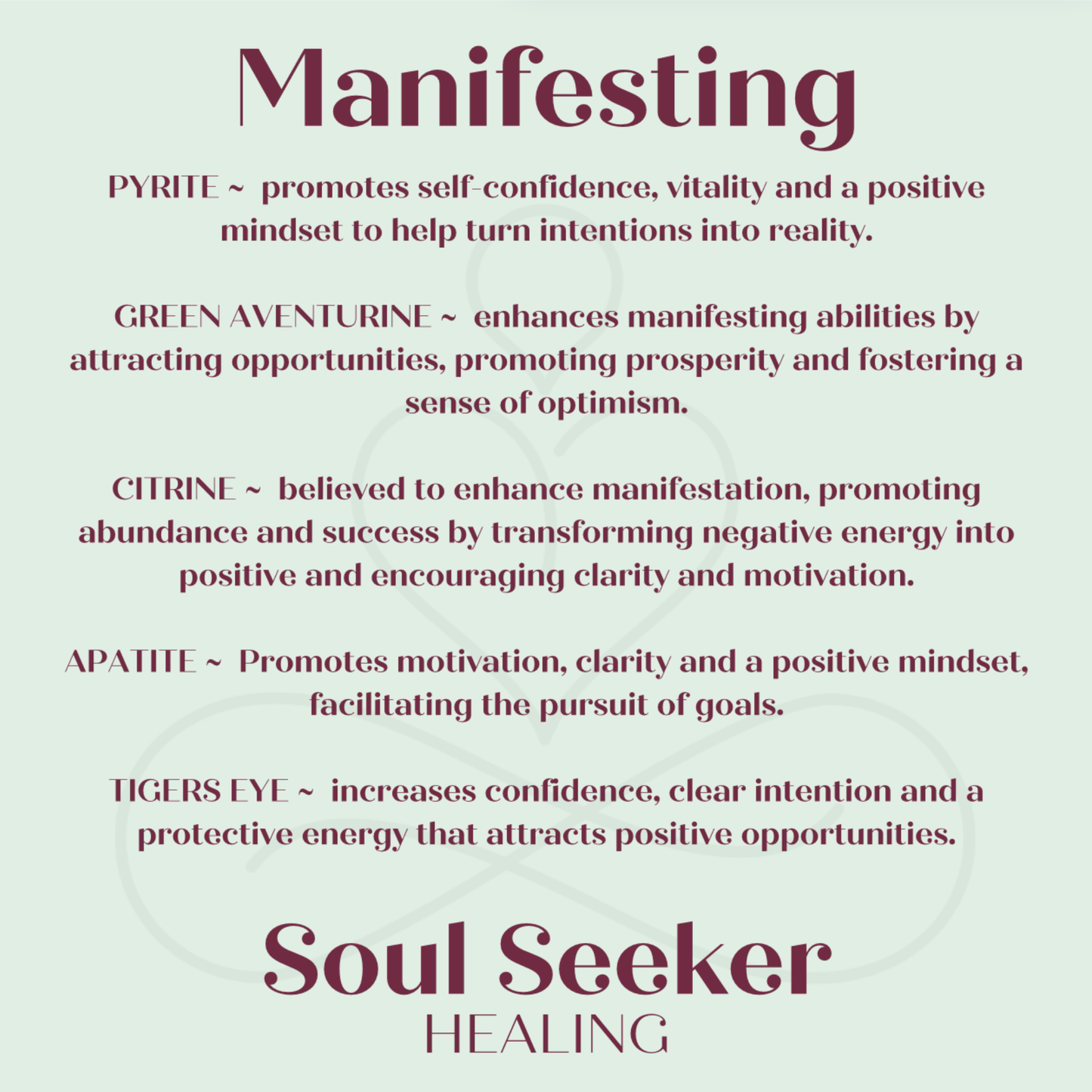 five crystals for manifesting