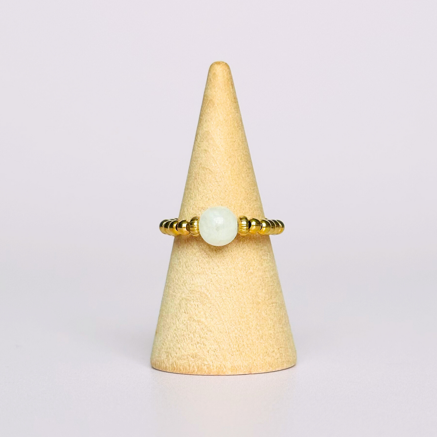 Moonstone ring, stretchy crystal ring, moonstone ring gold, gold moonstone ring, june birthstone, june birthstone ring, june birthstone jewelllery