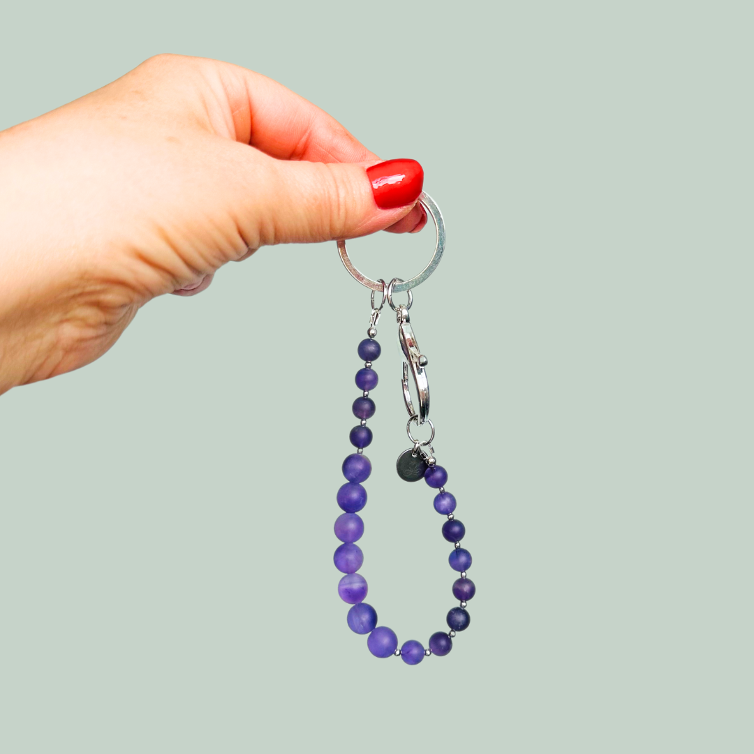 Amethyst 4-7-8 breath work beads
