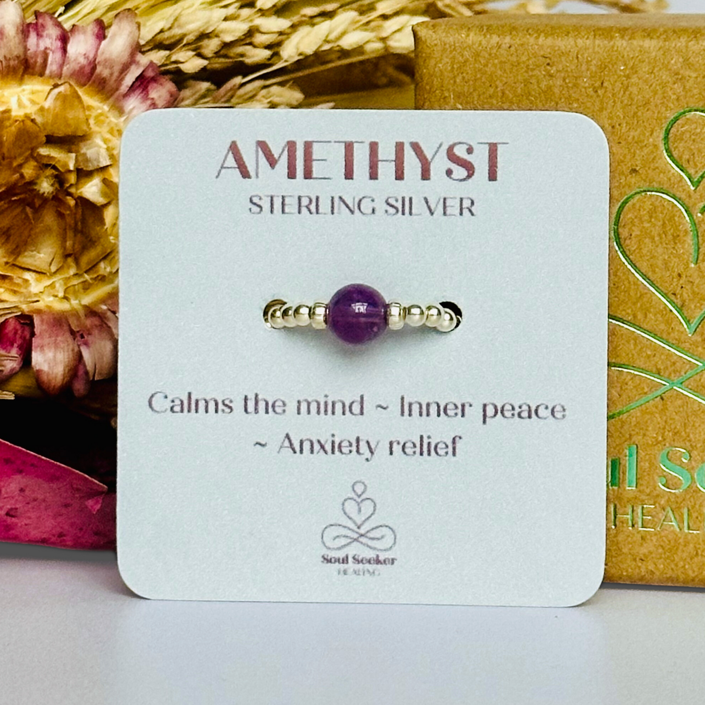 silver amethyst ring, amethyst ring, sterling silver amethyst ring, february birthstone ring, february crystal, february birthstone, february birthstone jewellery, crystal ring, crystal healing ring, crystal jewellery, crystal healing jewellery