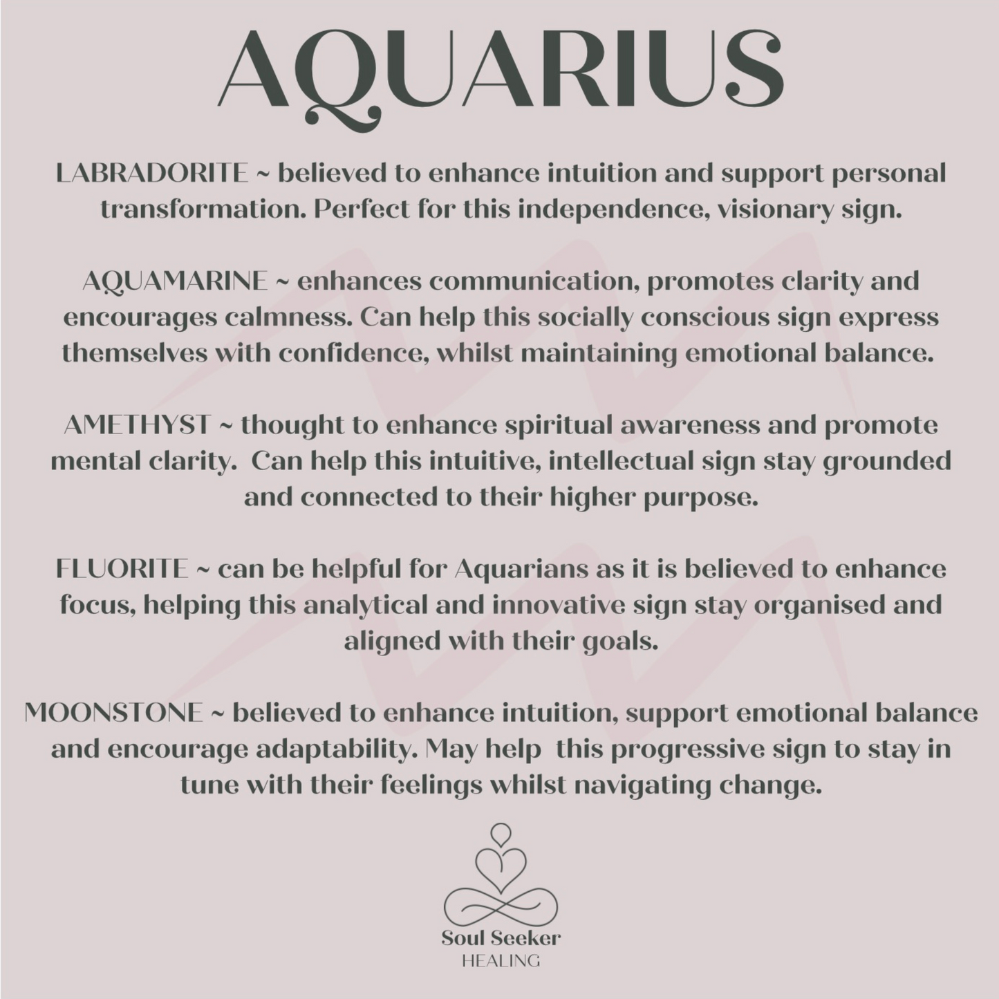 Aquarius crystals