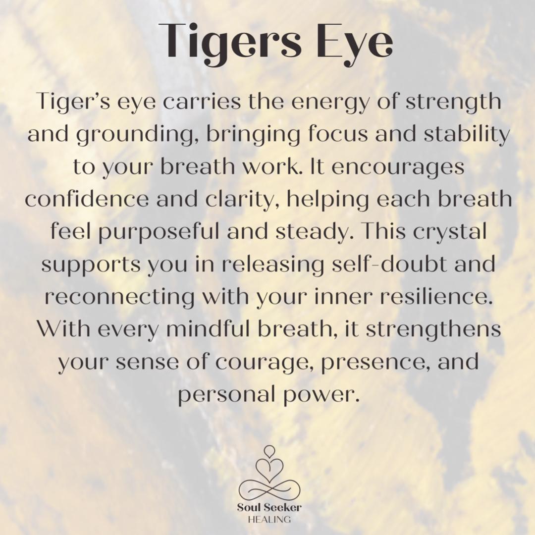 Tigers eye 4-7-8 breath work beads