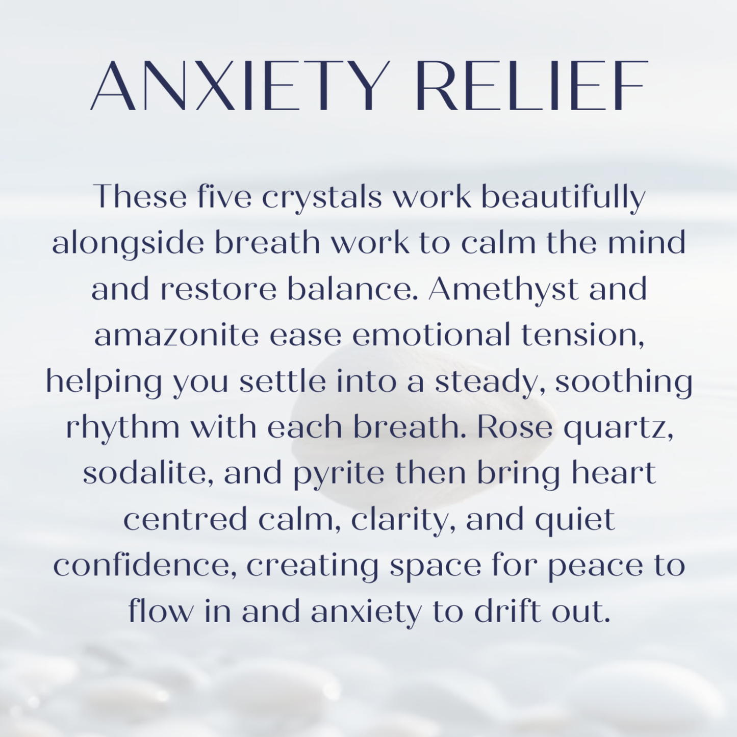 Anxiety Relief 4-4-4 breath work beads. Crystal box breathing keyring