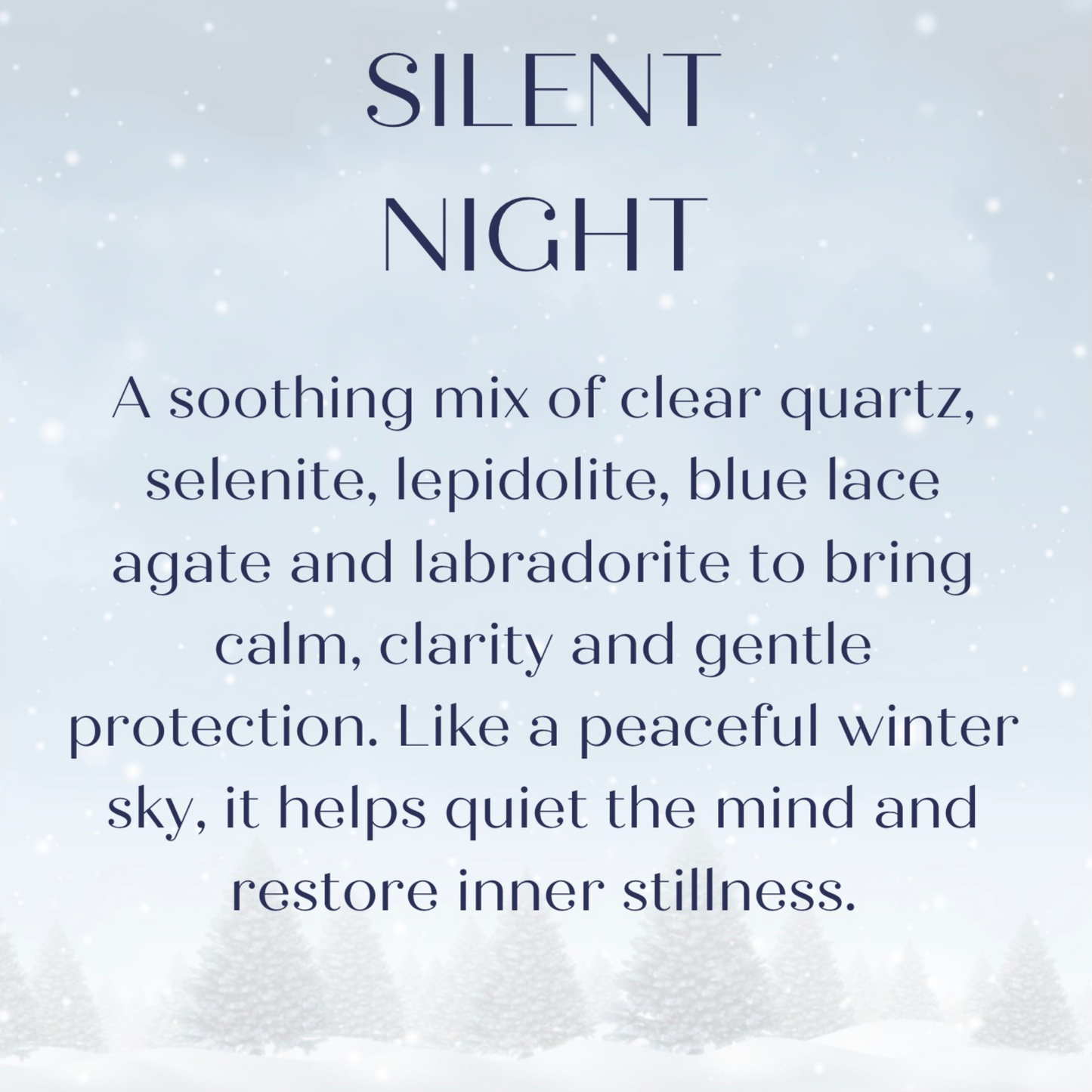 Silent Night festive crystal bracelet