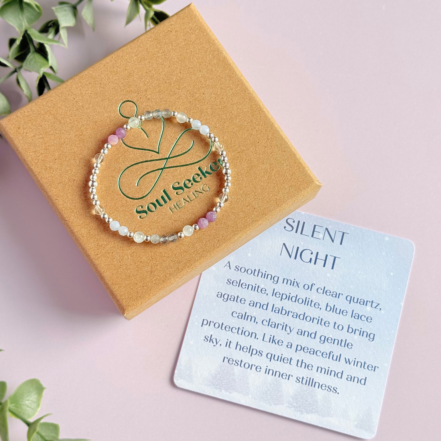 Silent Night festive crystal bracelet