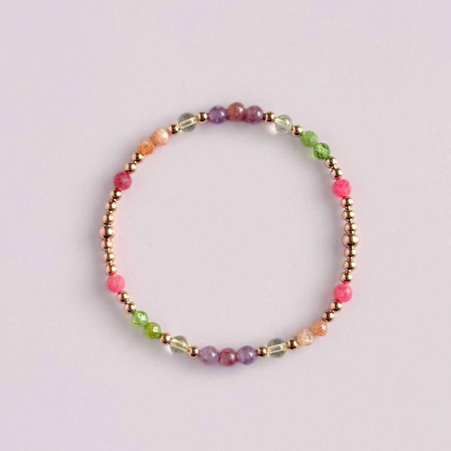 ‘Wildflower’ Inspired Spring Themed Crystal Bracelet