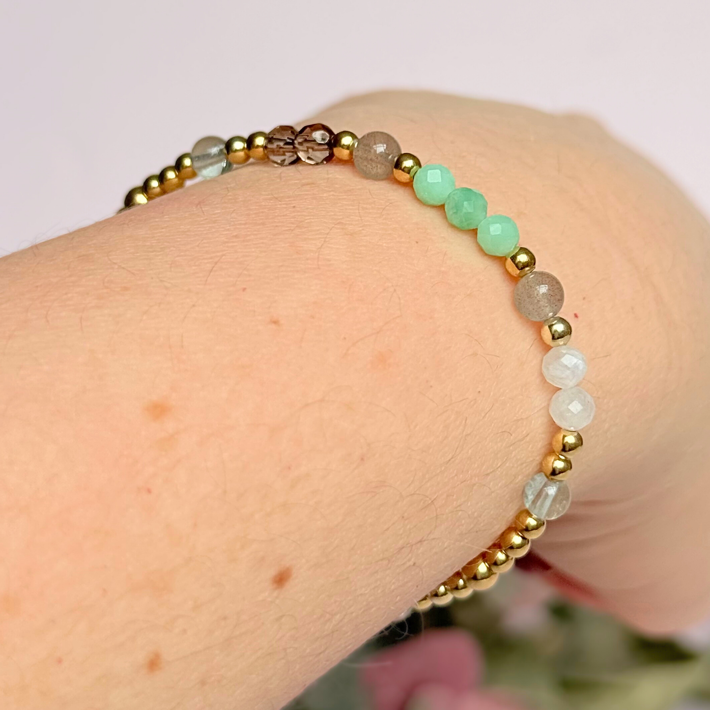 ‘Spring Equinox’ Inspired Spring Themed Crystal Bracelet