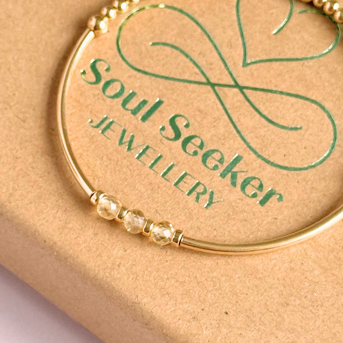 November Birthstone Milestone Birthday Gold Filled Citrine Bracelet
