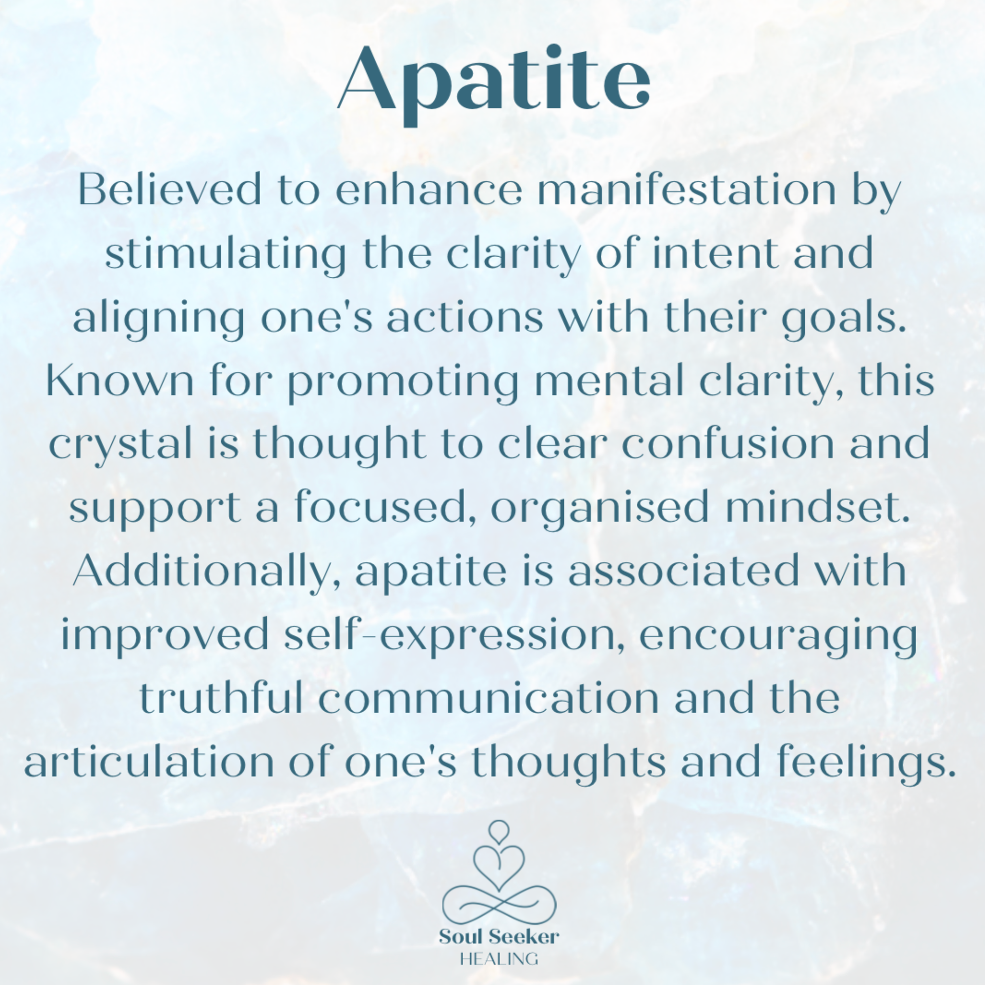 Apatite meaning, apatite crystal healing properties￼