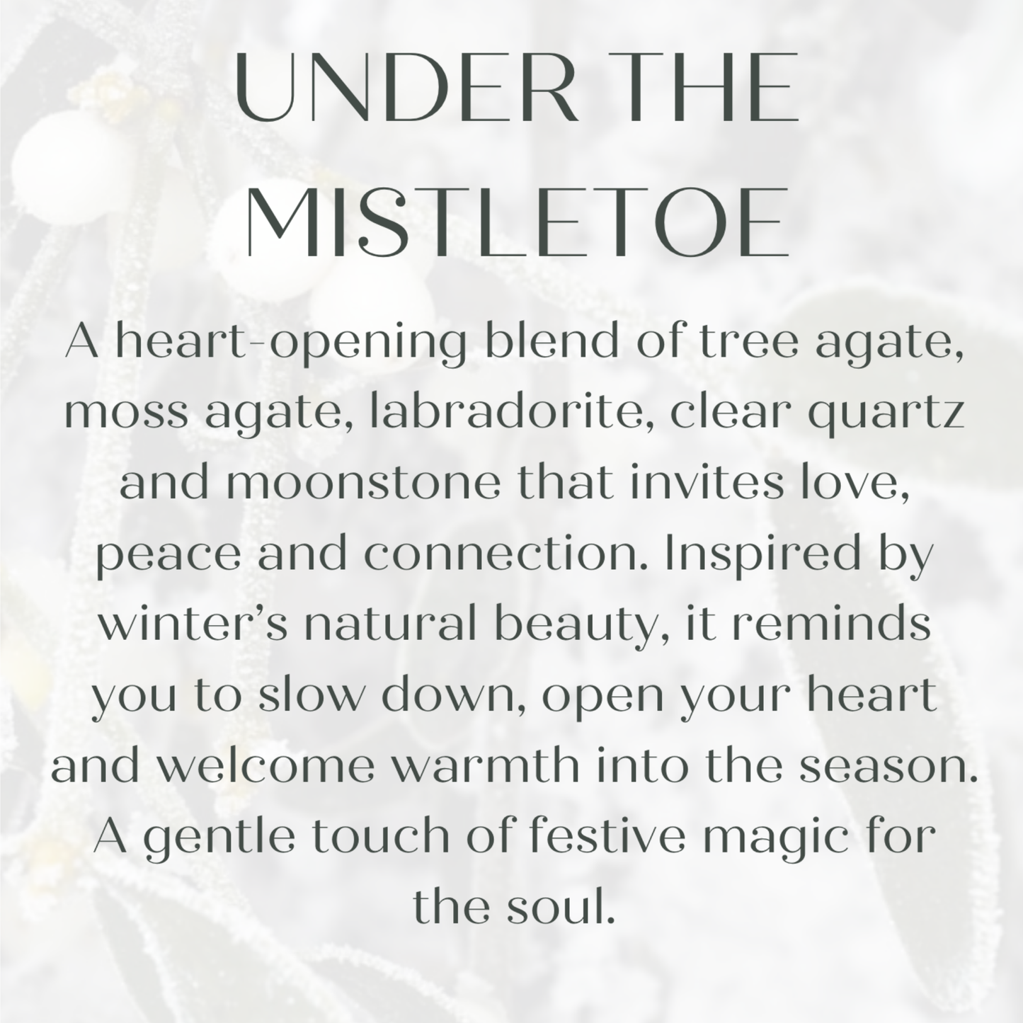 Under The Mistletoe festive crystal bracelet