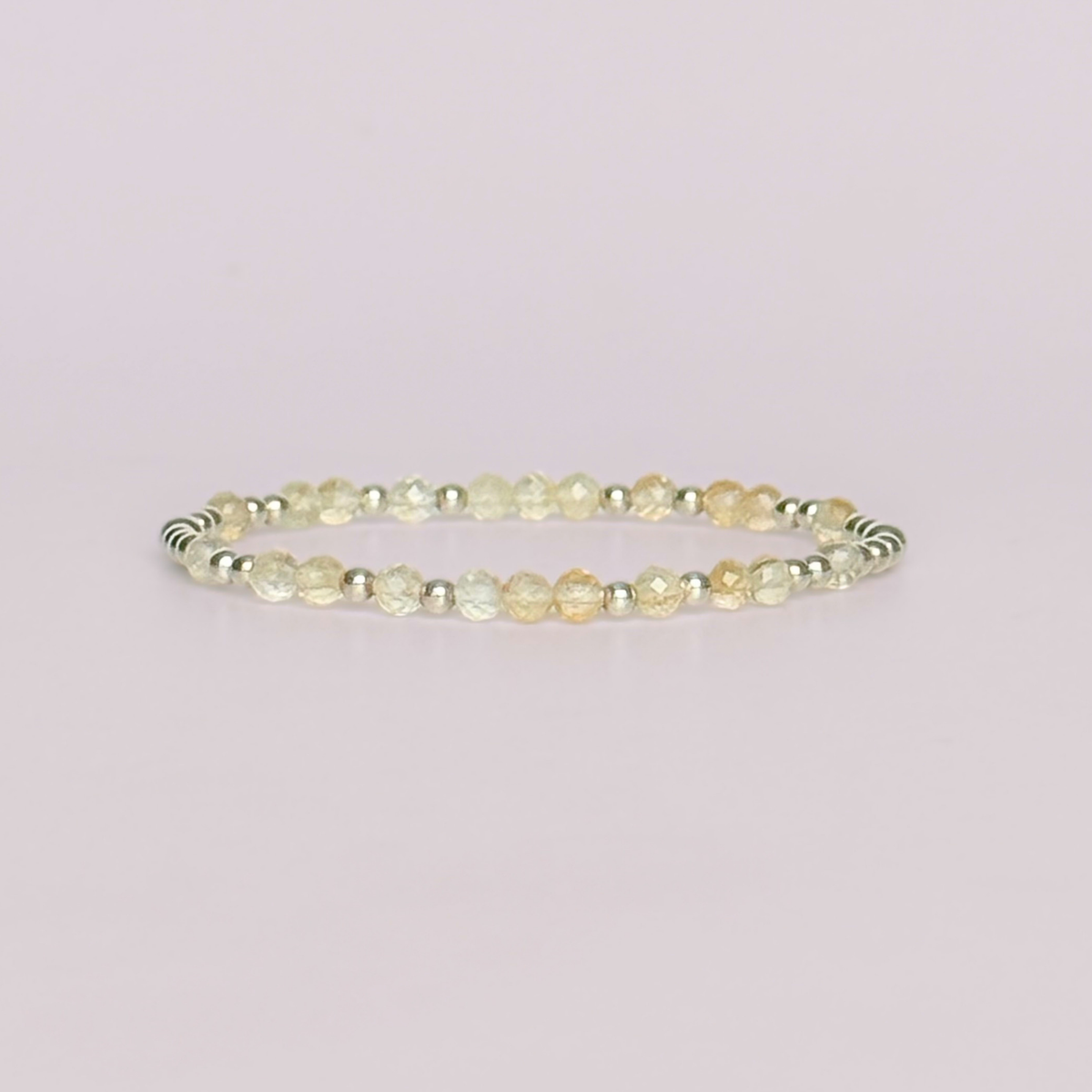 Sterling Silver Citrine November Birthstone Bracelet
