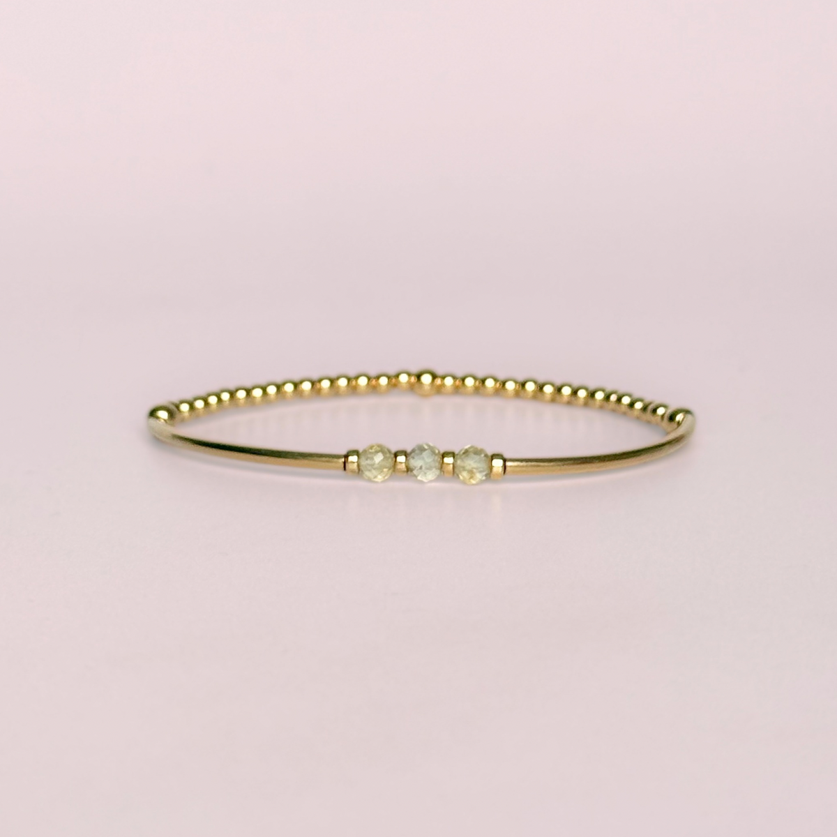 November Birthstone Milestone Birthday Gold Filled Citrine Bracelet