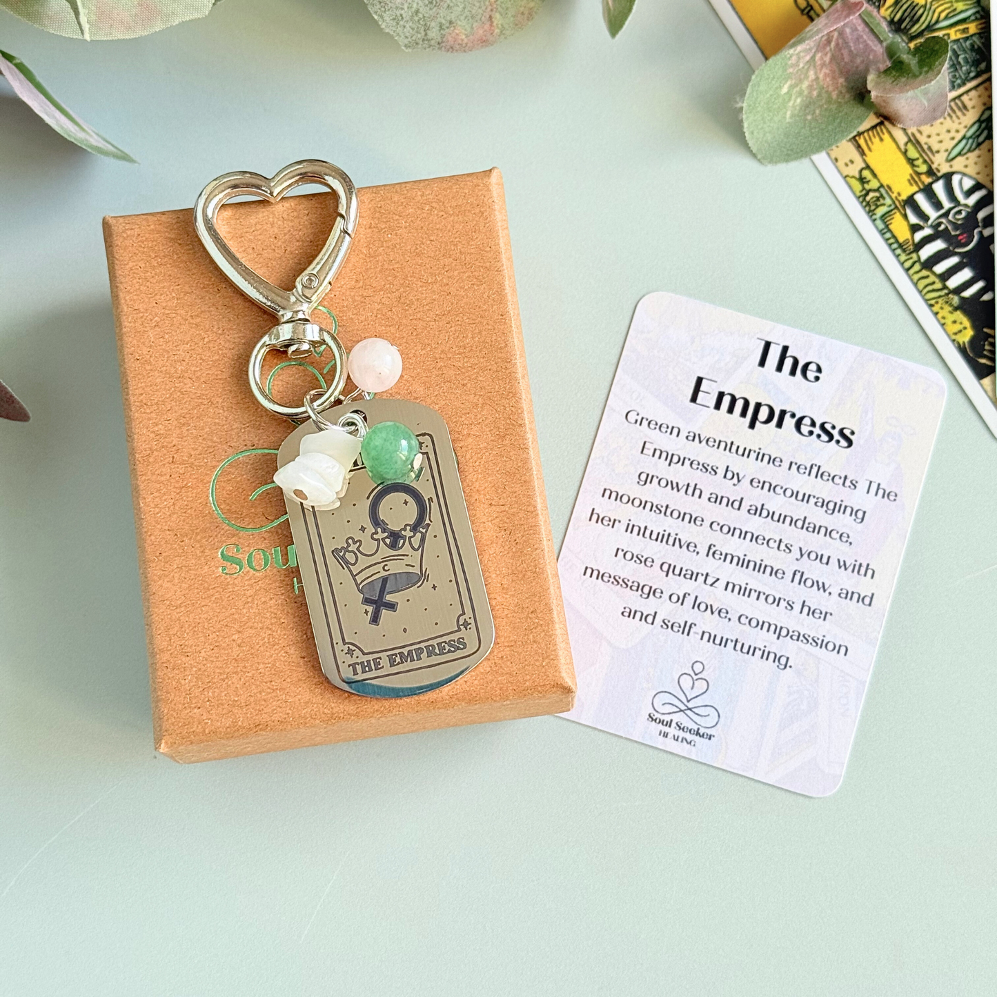 The Empress Tarot Card Keyring