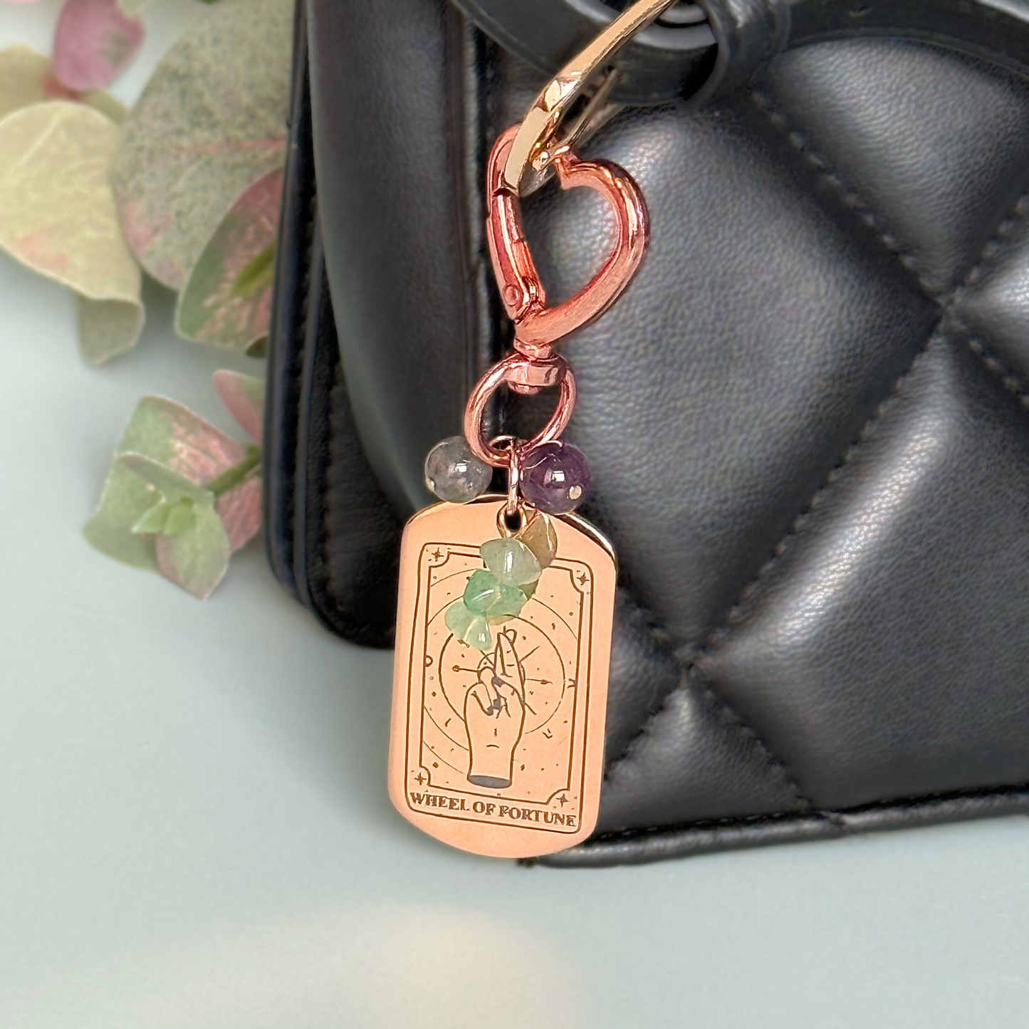 The Wheel Of Fortune Tarot Card Keyring
