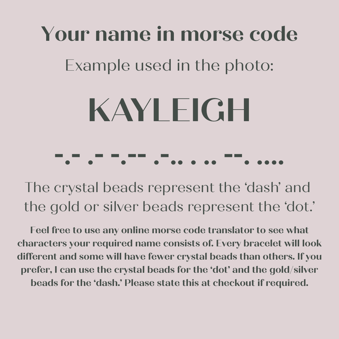 Amethyst February Birthstone Bracelet. Morse Code Custom Name Gold Filled Bracelet