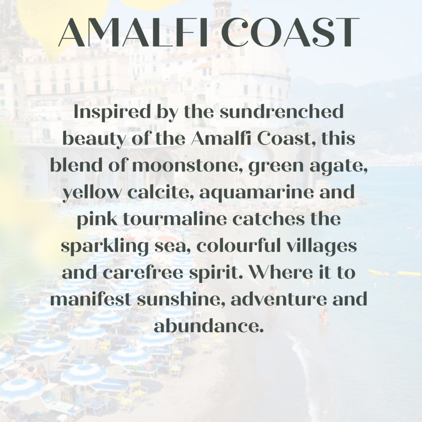 ‘Amalfi Coast' silver summer themed crystal bracelet