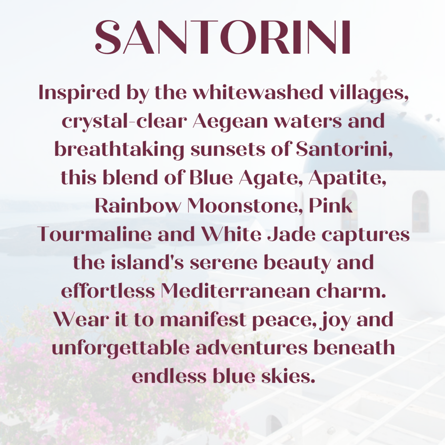 ‘Santorini' gold summer themed crystal bracelet