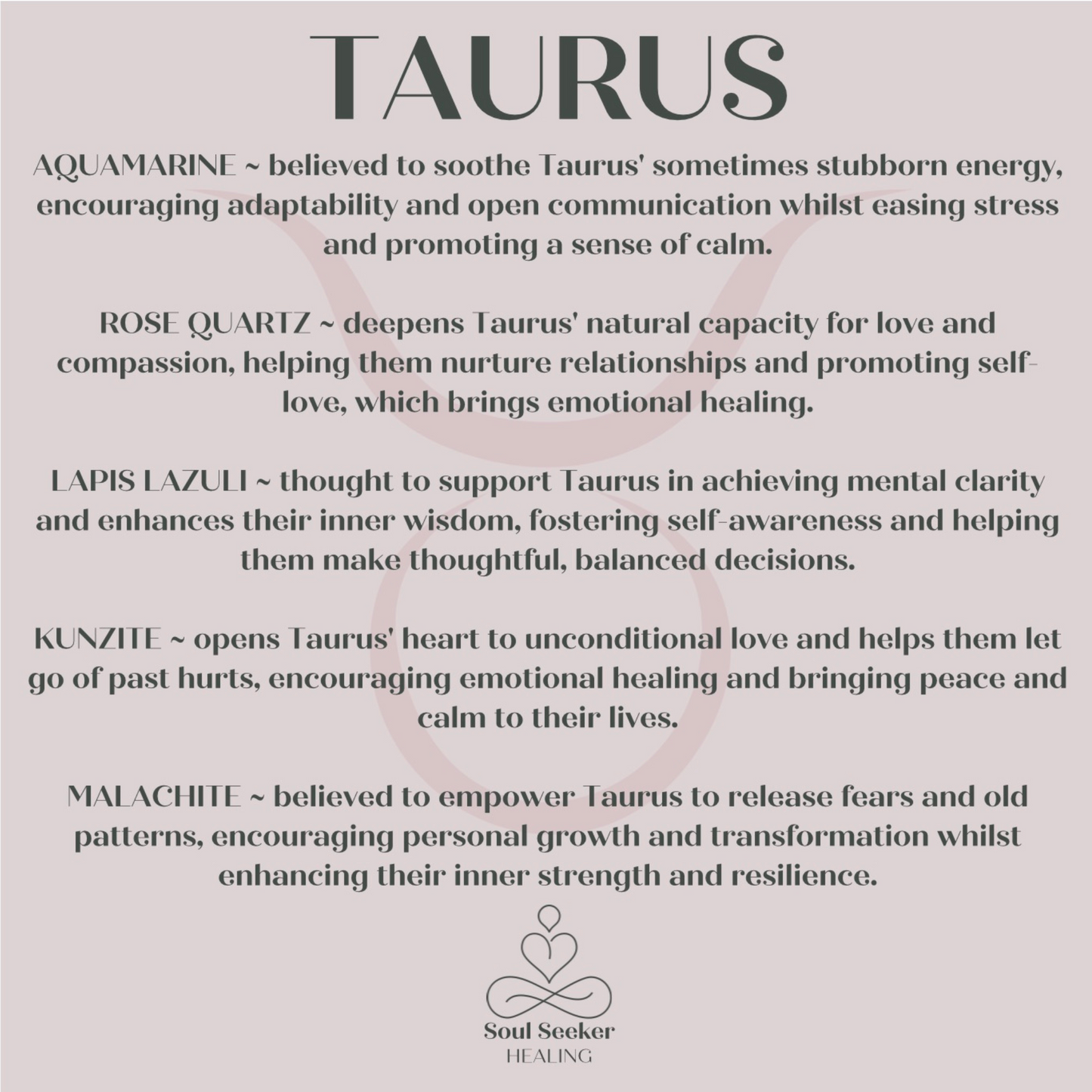 Taurus crystals