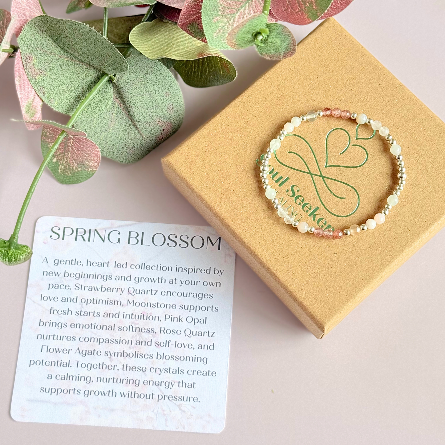 ‘Spring Blossom’ Inspired Spring Themed Crystal Bracelet