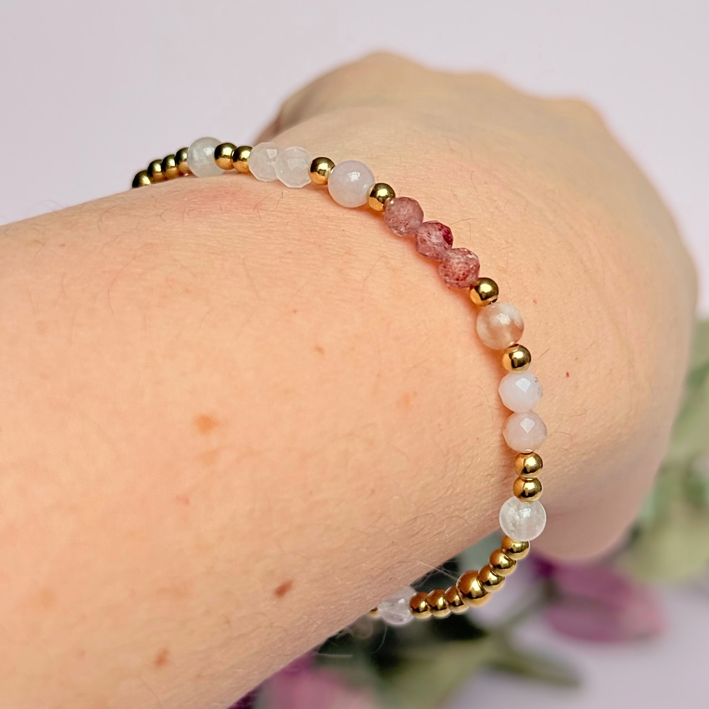 ‘Spring Blossom’ Inspired Spring Themed Crystal Bracelet