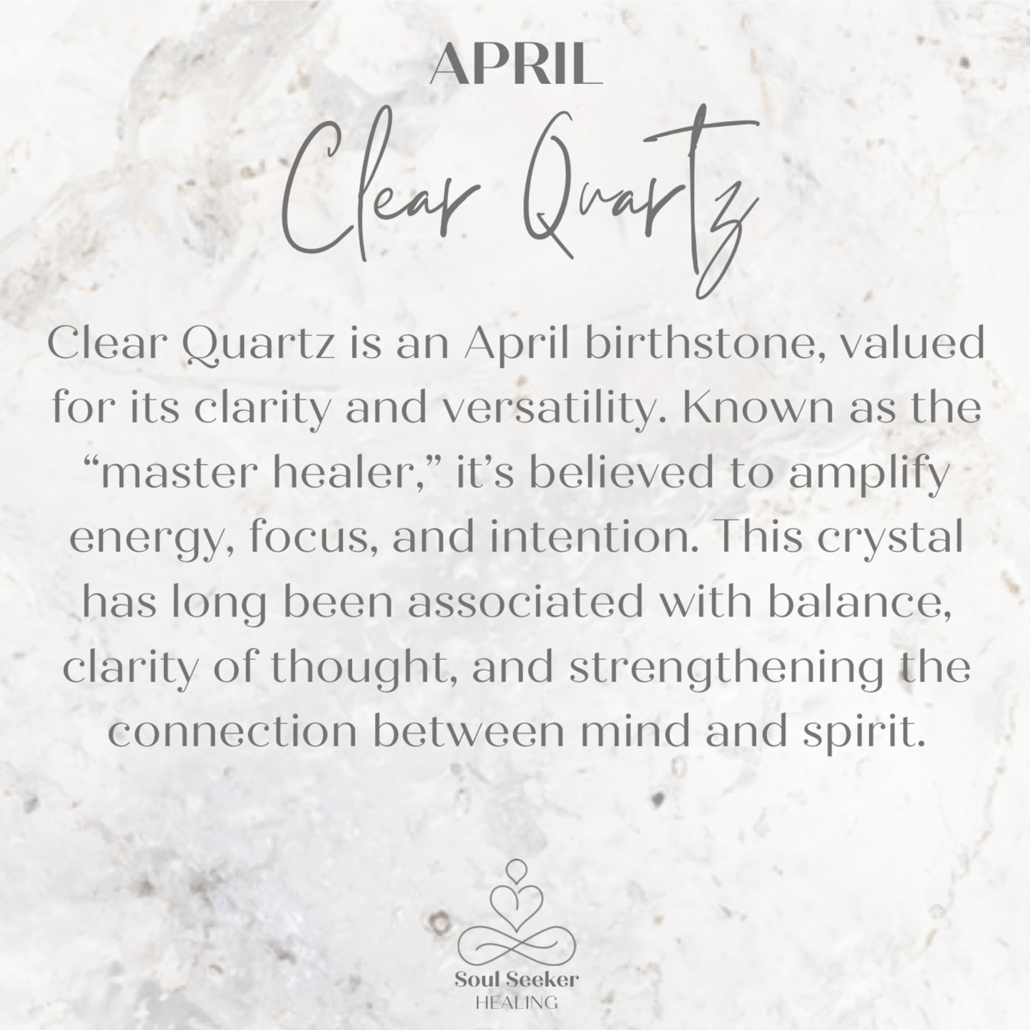 April Birthstone Milestone Birthday Gold Filled Clear Quartz Bracelet