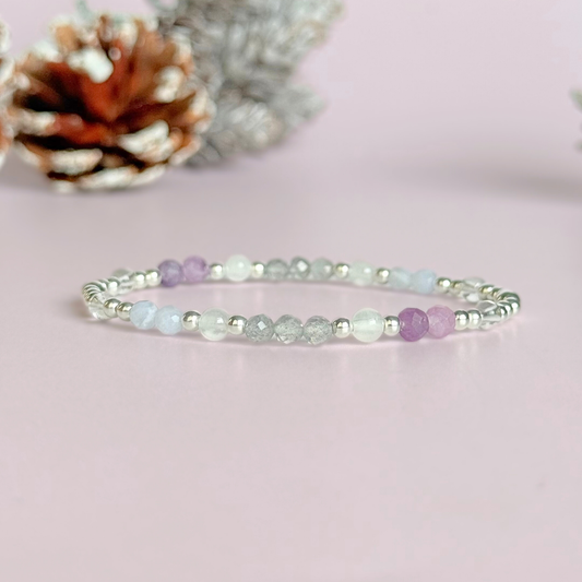 Silent Night festive crystal bracelet