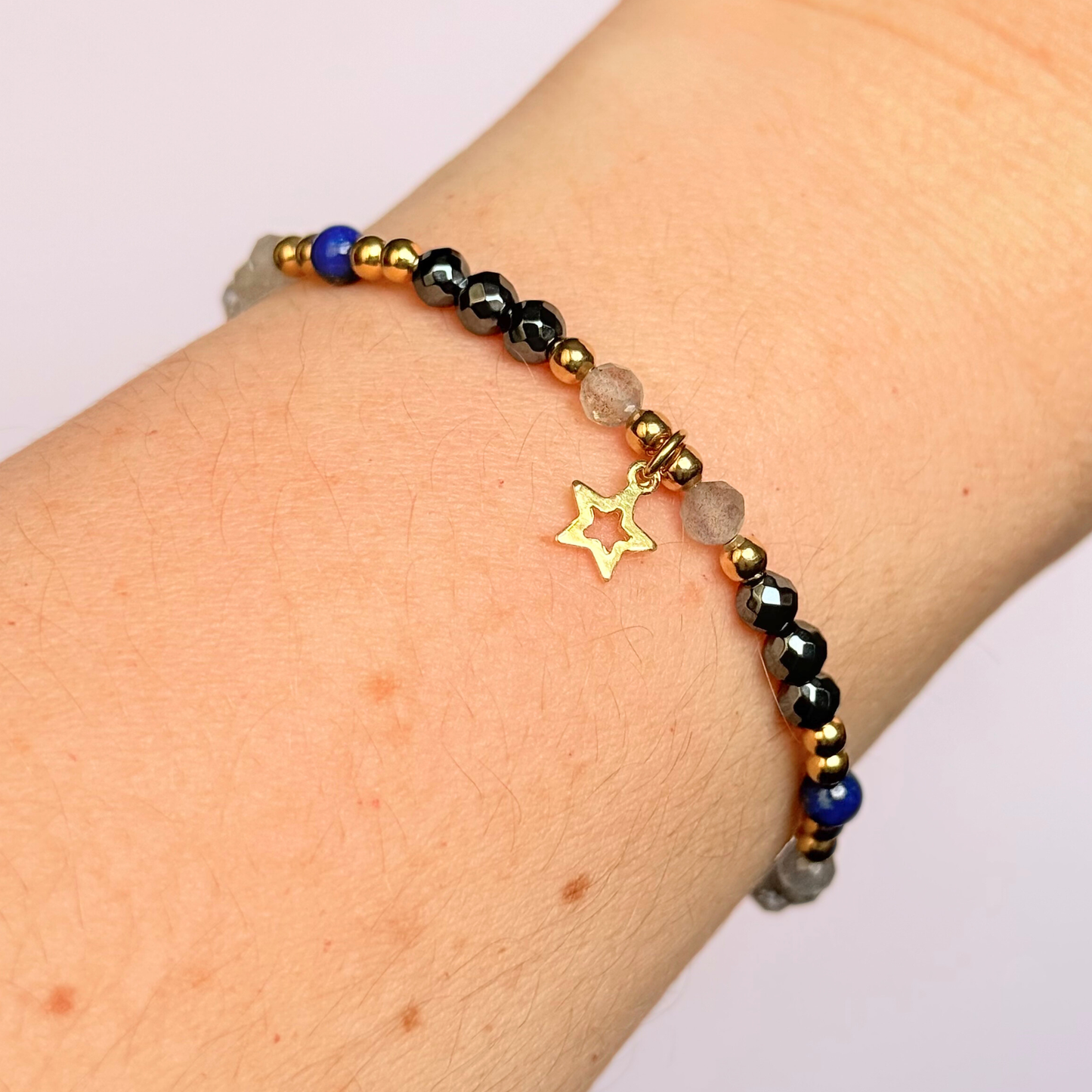‘Starry Night’ star charm crystal bracelet