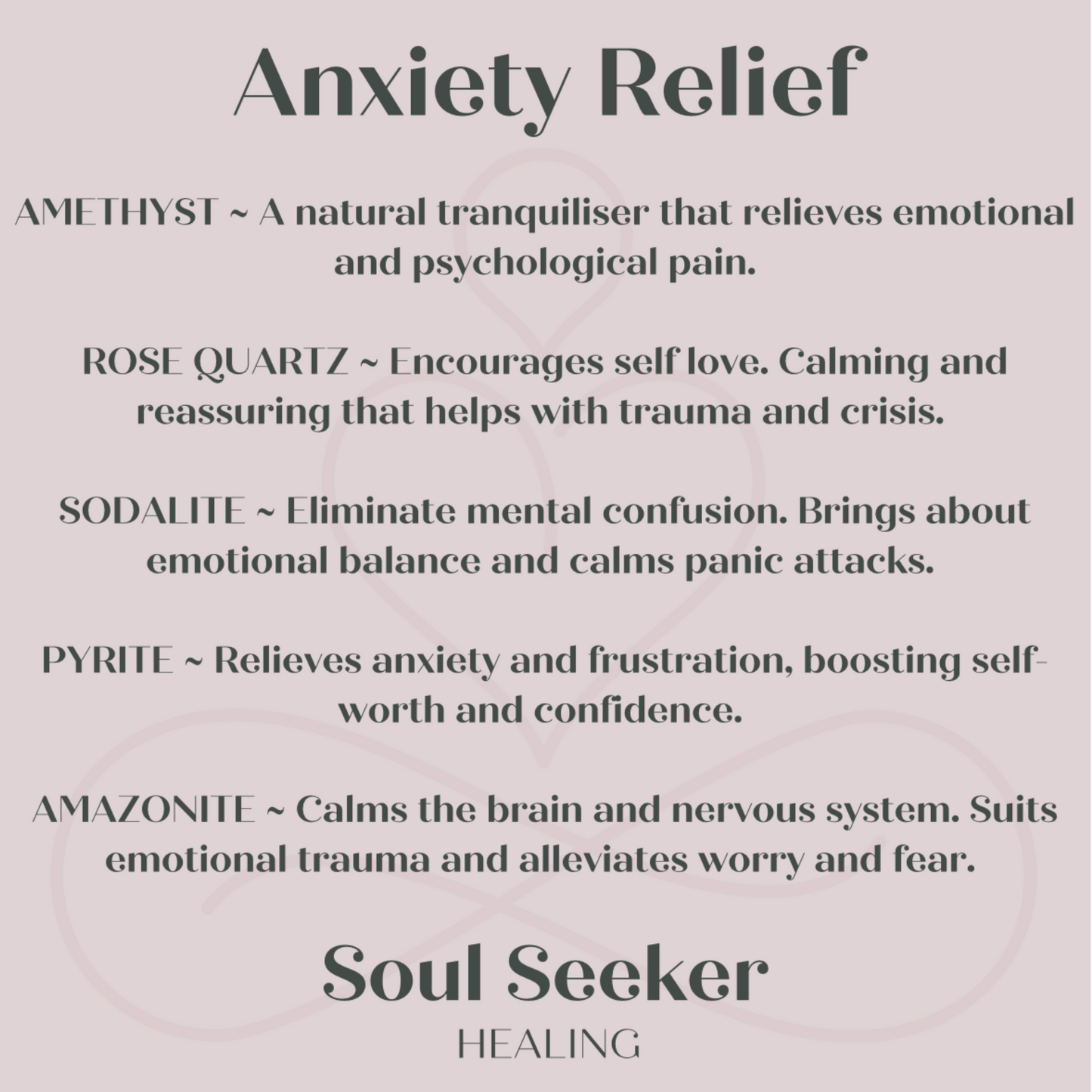 Anxiety crystals, crystals for stress, crystals for anxiety 