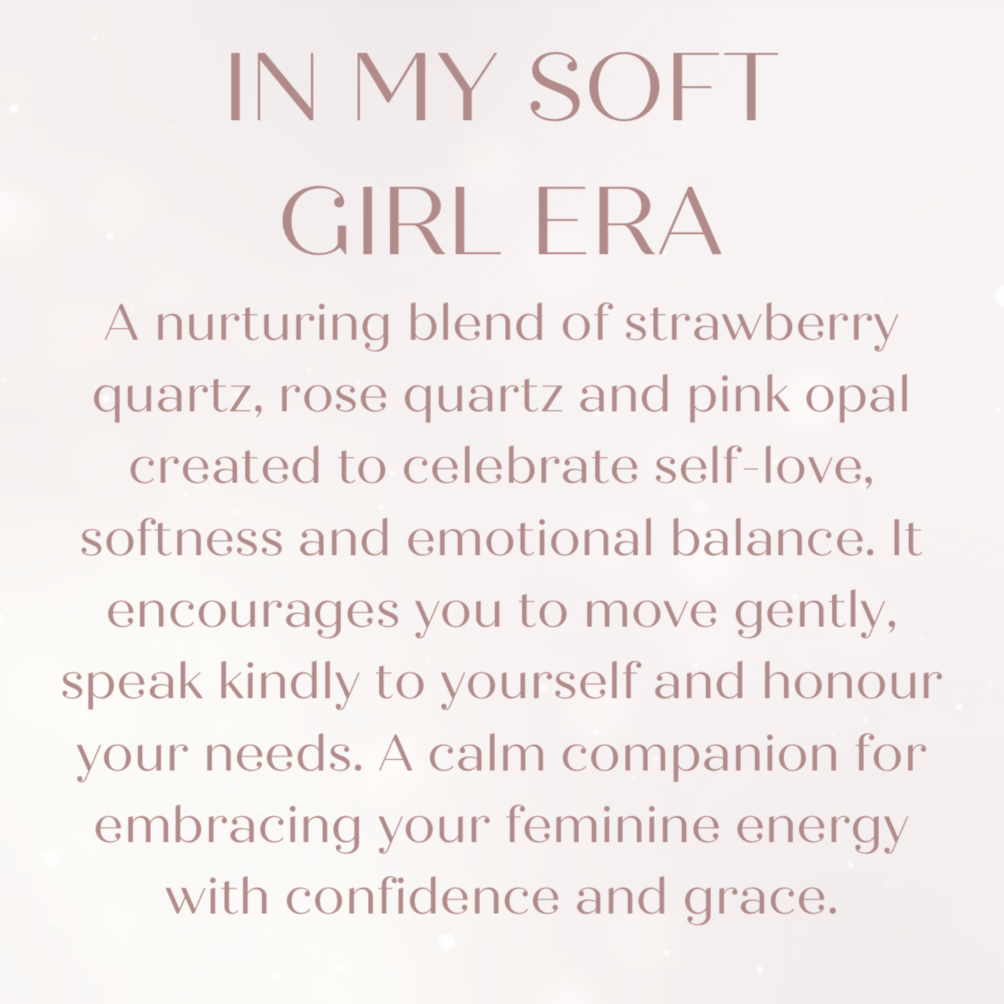 ‘In My Soft Girl Era’ heart charm crystal bracelet