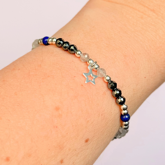 ‘Starry Night’ star charm crystal bracelet
