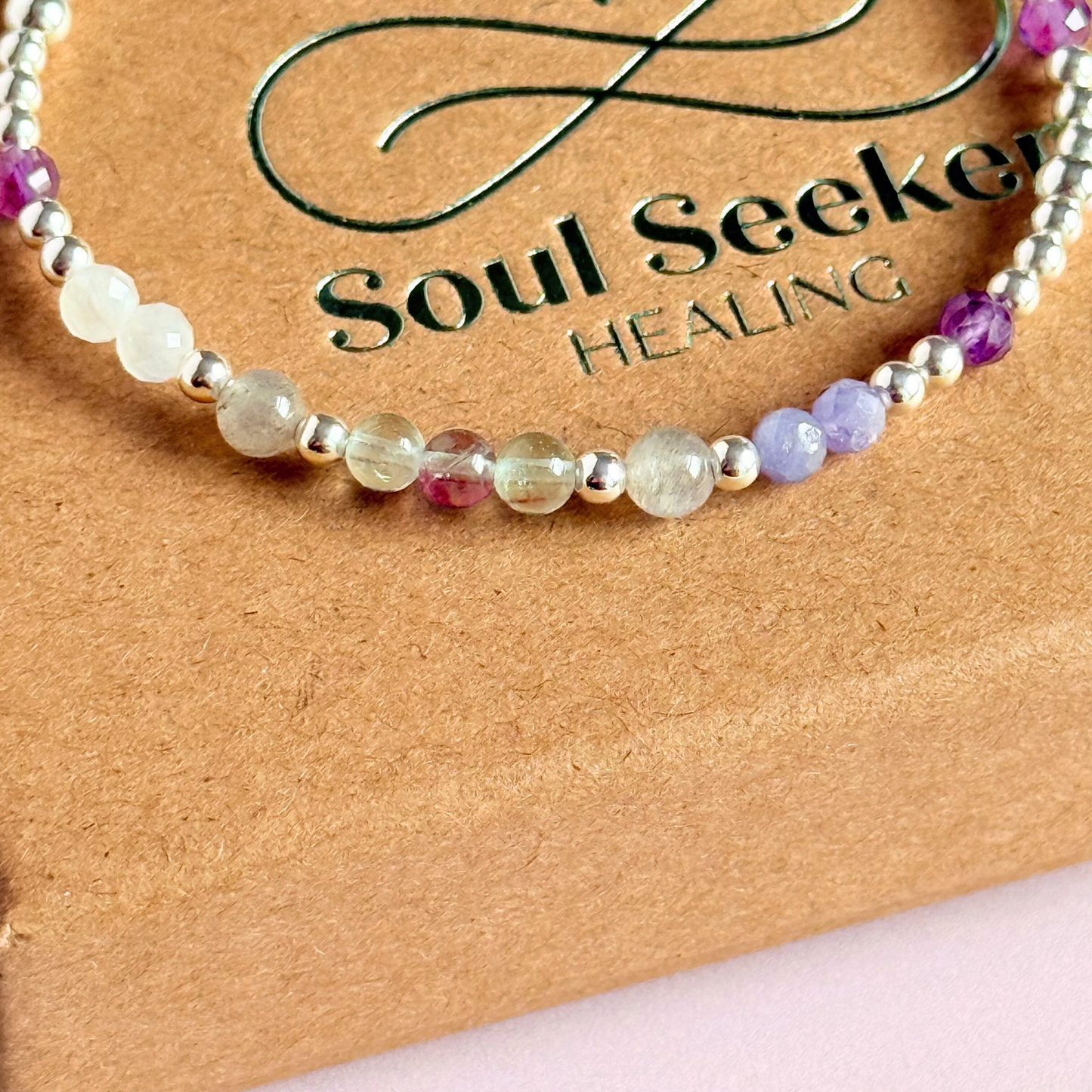 Northern Lights aurora borealis inspired crystal bracelet