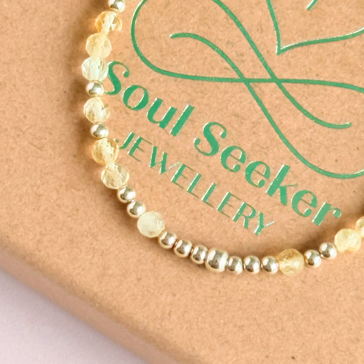Sterling Silver Citrine November Birthstone Bracelet