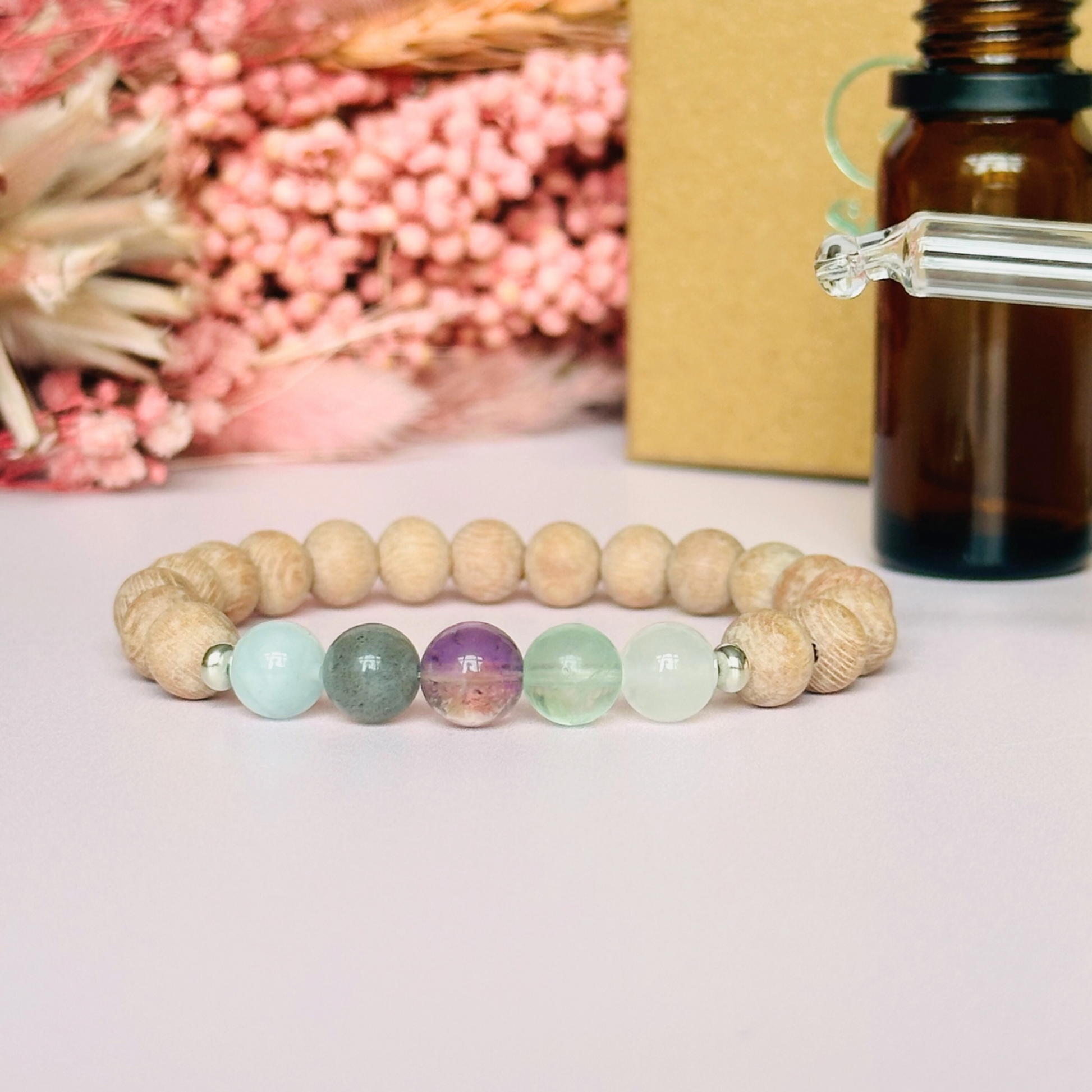 Meditation bracelet, essential oil diffuser bracelet, crystals for meditation, holistic therapist gift, yoga teacher gift, calming bracelet, woo woo gifts, gift for spiritual friend, meditating bracelet, meditation jewellery, bracelet for oils