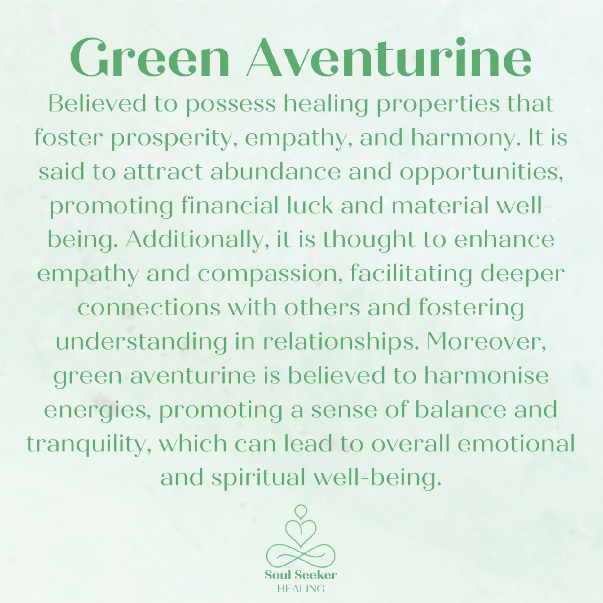 Green aventurine properties, green aventurine benefits, green aventurine meaning