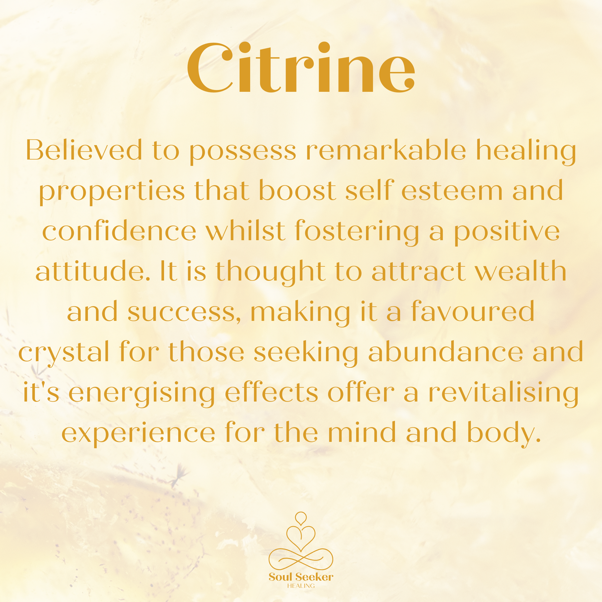 Citrine meaning, citrine properties and citrine healing benefits.