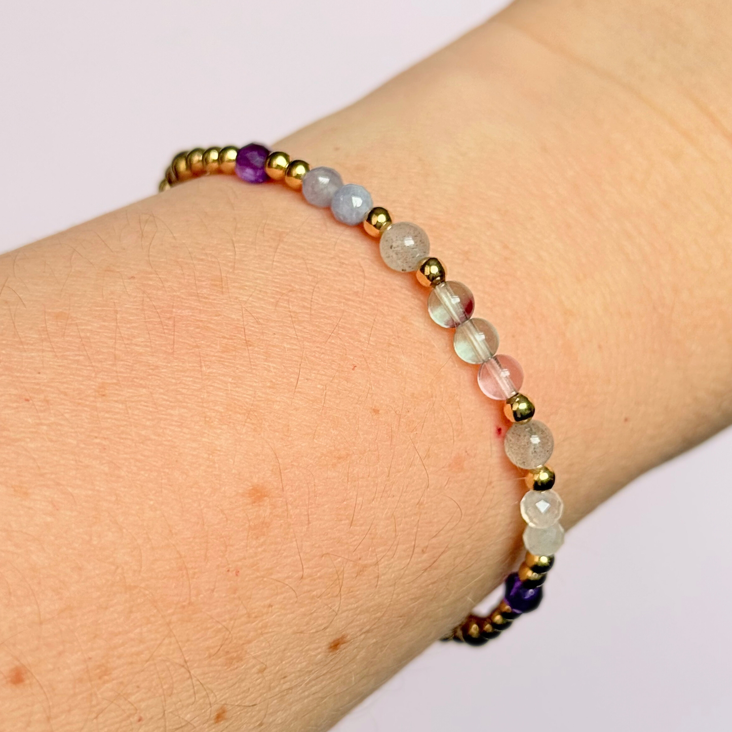 Northern Lights aurora borealis inspired crystal bracelet